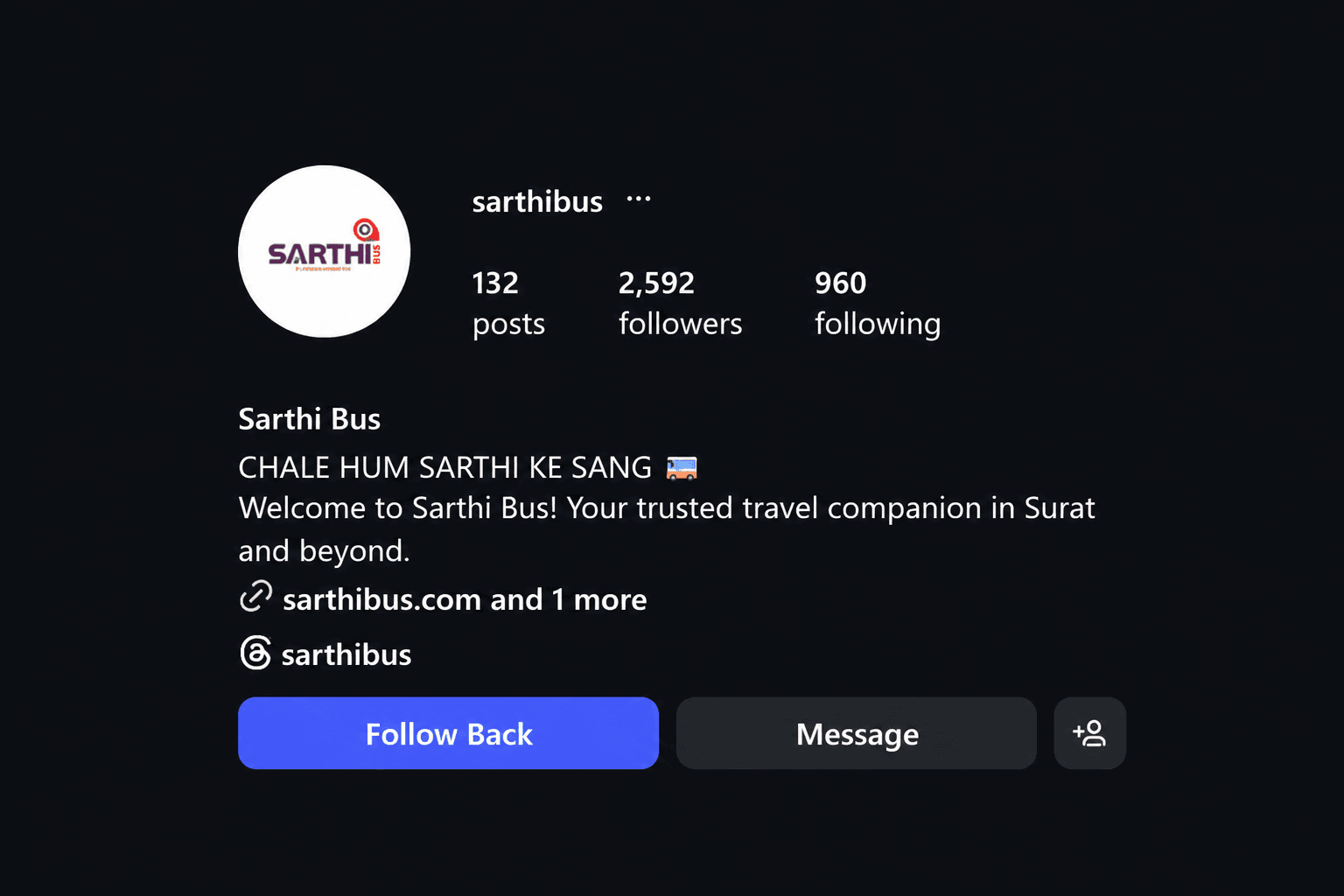 Client Instagram profile after personal branding growth