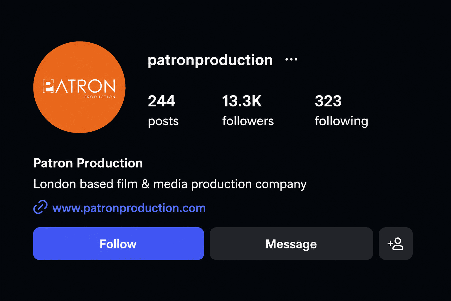Client Instagram profile after personal branding growth